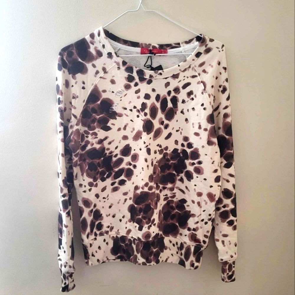 N:PHILANTHROPY NWT SWEATSHIRT SMALL Women DISTRESSED